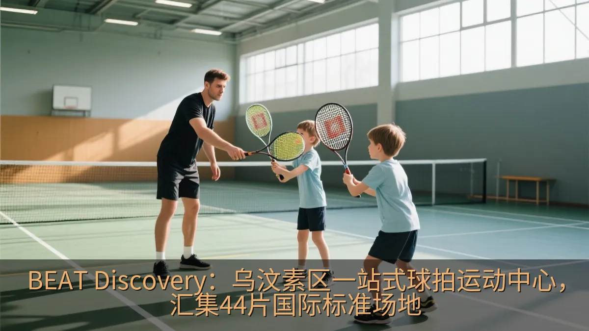 球拍运动教练指导学员训练的场景